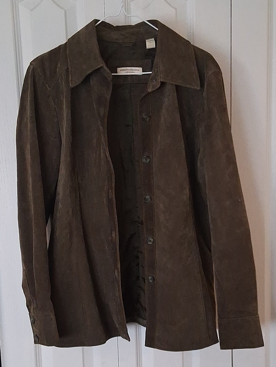Valerie Stevens Jackets & Blazers - Valerie Stevens Separates Womans 100% Leather Jacket Olive Large